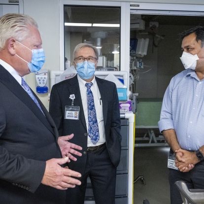 Premier Doug Ford with CEO Dr. David Pichora and Program Medical Director Dr. Anupam Sehgal Premier Doug Ford with CEO Dr. David Pichora and Program Medical Director Dr. Anupam Sehgal