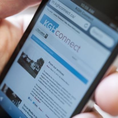 Much like the KGHConnect, KGH's new corporate site will be fully compatible with any mobile device and much easier to navigate, search and share information from.