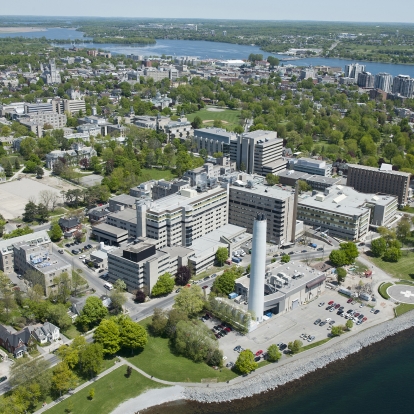 Aerial photo of Kingston General Hospital