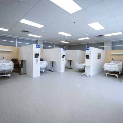 A patient care area at the Union Street site.
