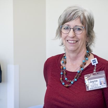 Jayne Leonard, Occupational Health Nurse at KHSC.