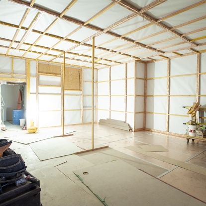The new MRI has cooper shielding installed to help contain radio-frequency waves in the room