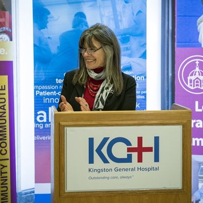 MPP Sophie Kiwala announced new funding to support Kingston's hospitals on November 25