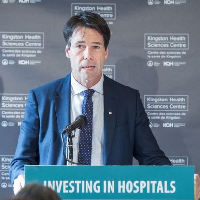 Minister of Health and Long-Term Care Dr. Eric Hoskins announces that KHSC will become the next District Epilepsy Centre in Ontario.