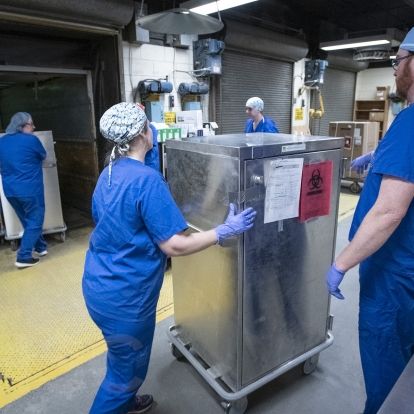 transporting sterilized equipment