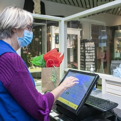 volunteer and online gift shop