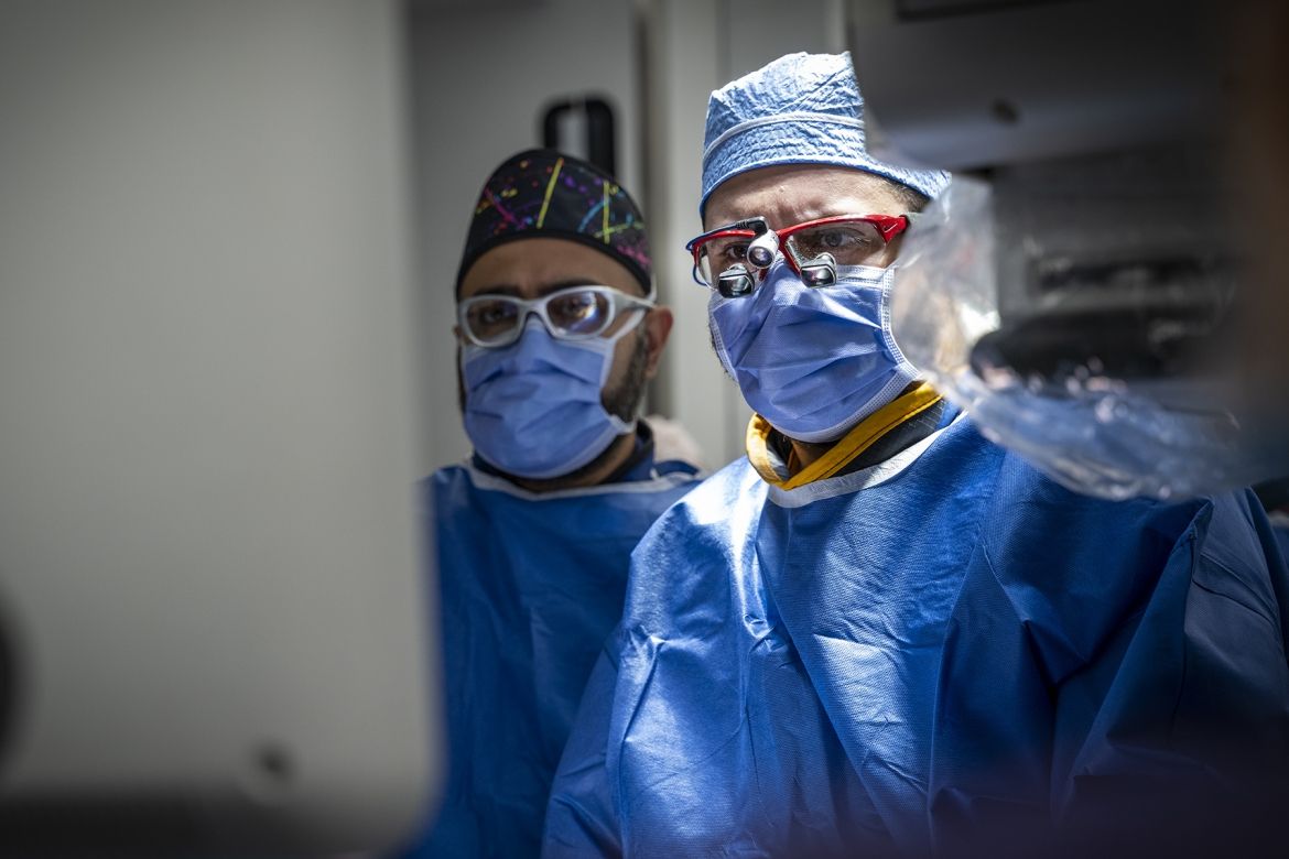 Shockwave 3 Dr. Michael Yacob completes a procedure in KHSC's operating rooms