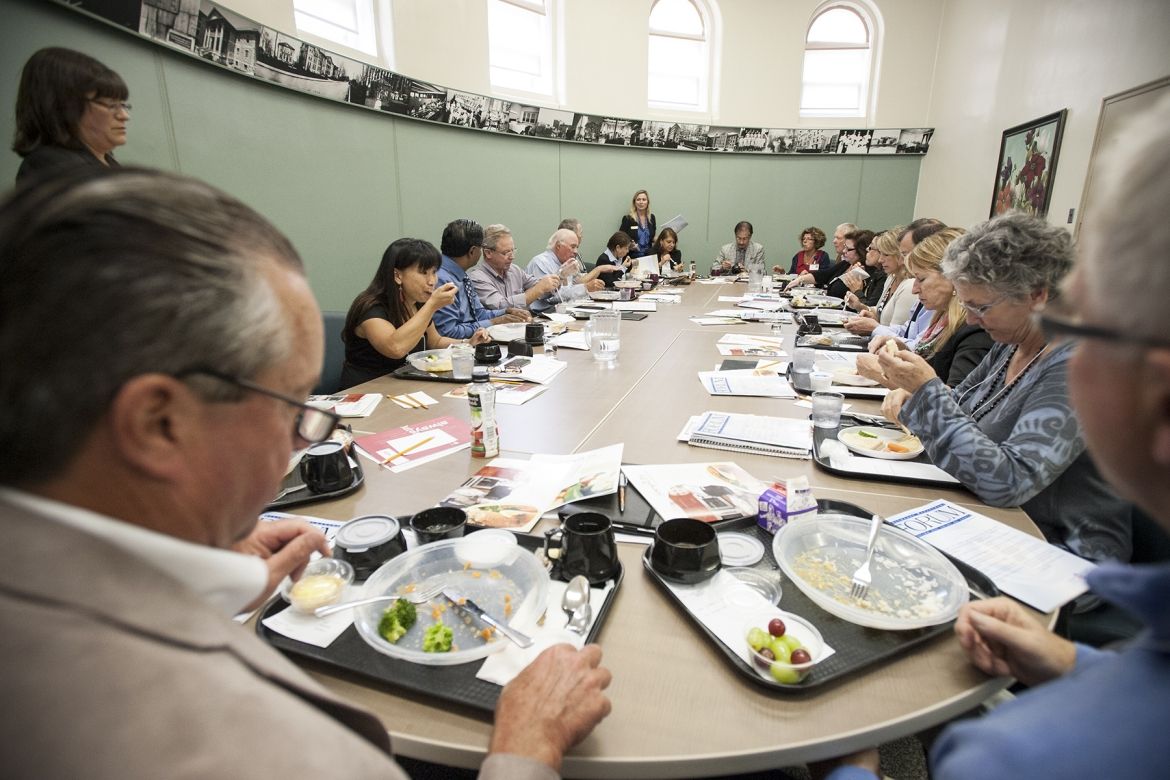 As part of their orientation session, members of our Board of Directors ordered lunch from our Steamplicity menu. They also learned about how patient satisfaction is soaring with the meals.