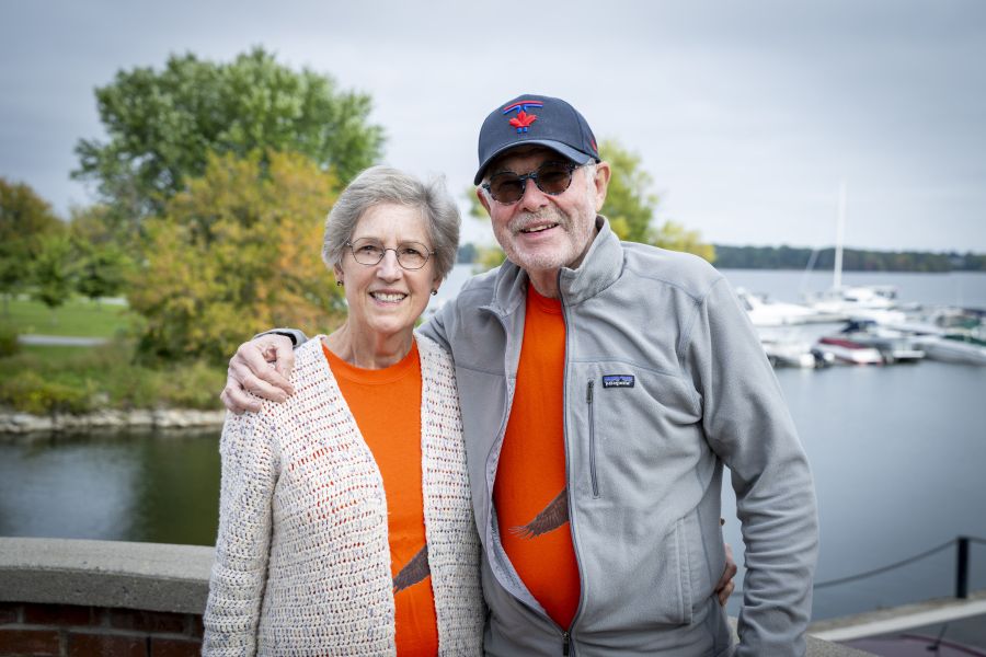 Bryn and Bram Fisher at home in Oct. 2026