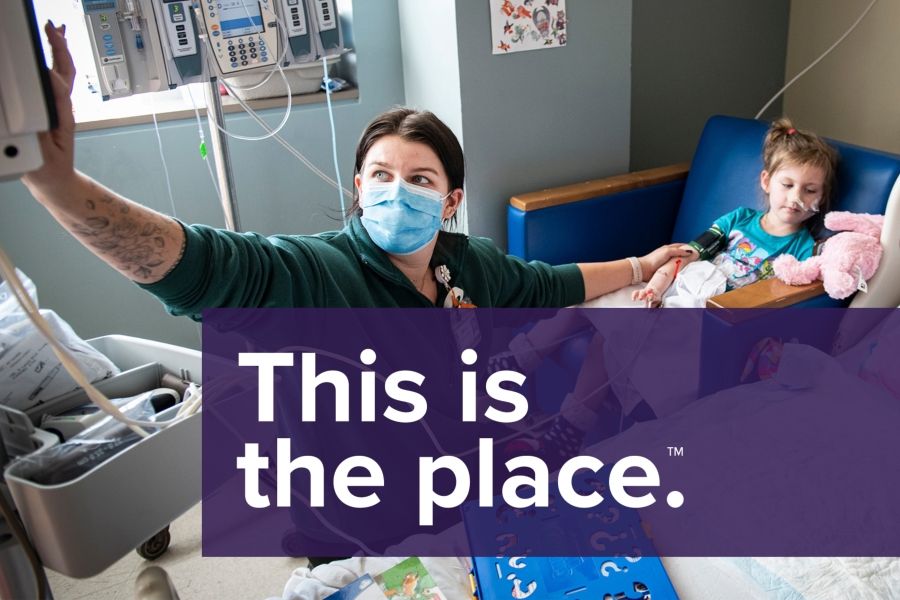 Nurse caring for patient.