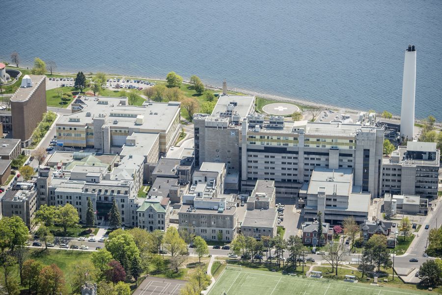 Aerial photo of Kingston General Hospital