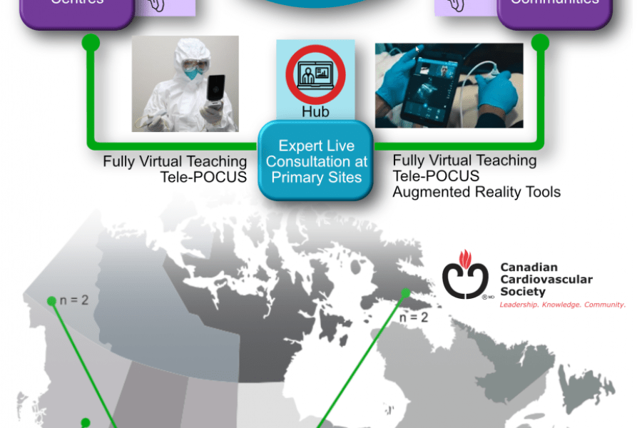 ARCTICA Hub-and-Spoke model of training and remote POCUS consultation.