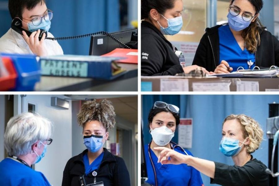 four new staff members in their roles