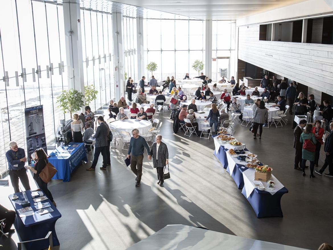 MM1_8627_0.jpg The atrium of the Isabel Bader Centre during the 2020 Colorectal Cancer Education Event.