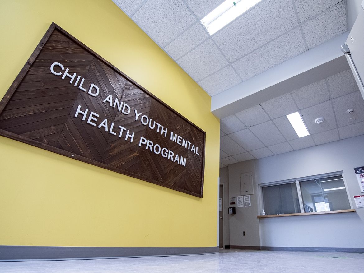 Mental Health services sign at the HDH site.