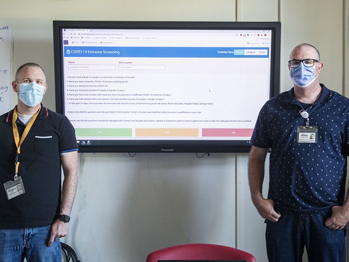 IM team working on software