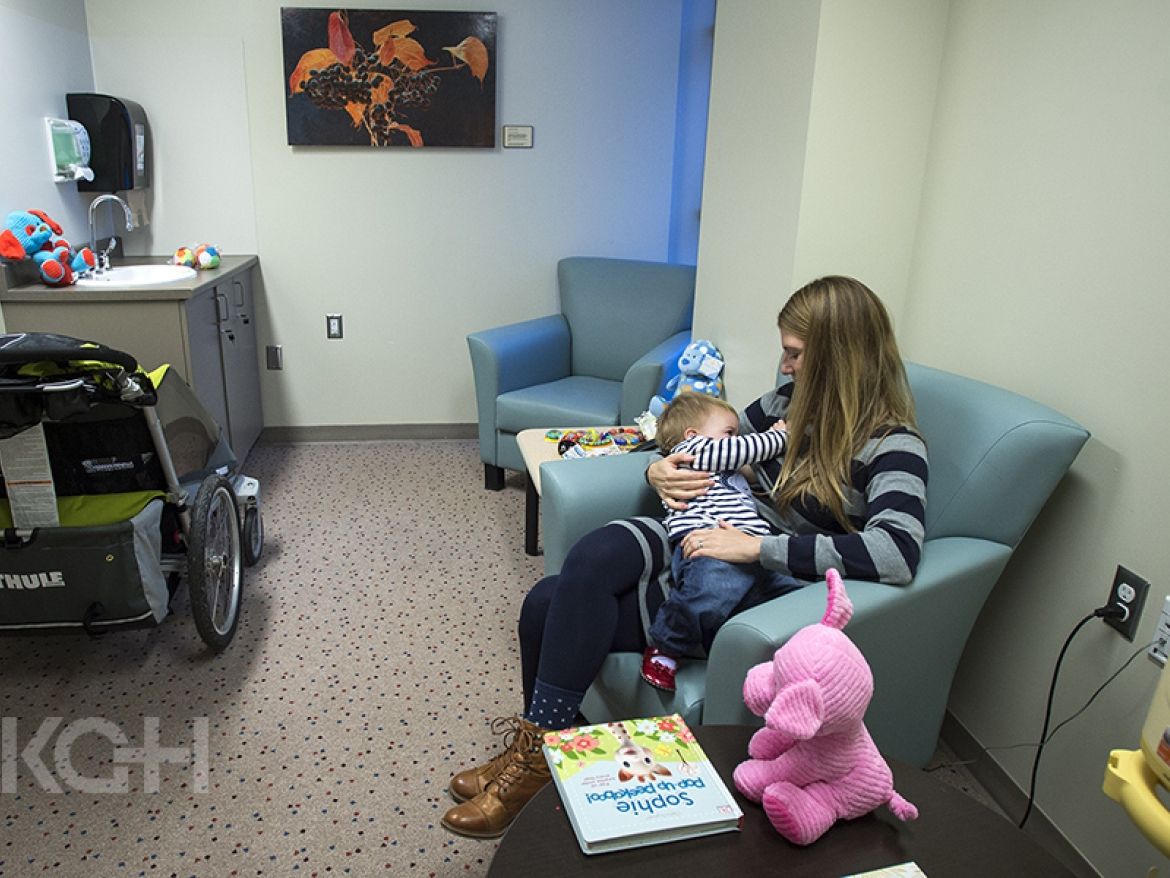 breast feeding room at KGH