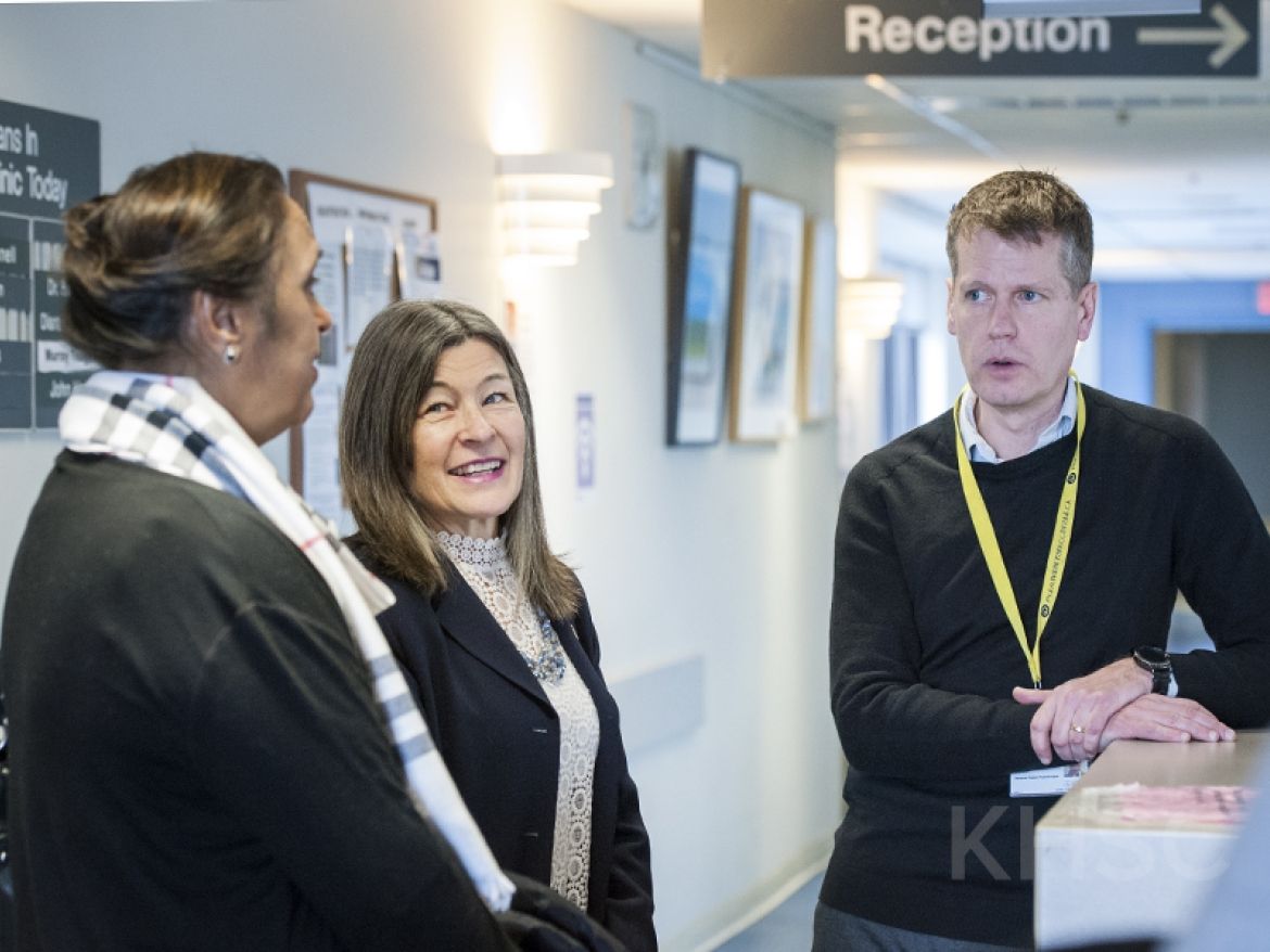 In January, former MPP Sophie Kiwala visited our HDH site to announce the Province’s support for our rapid assessment hip and knee clinic, providing roughly $700,000 in funding for this service at KHSC. The clinic is playing a key role in the Ministry of Health and Long-Term Care’s strategy to improve wait-times for hip and knee patients in Ontario.