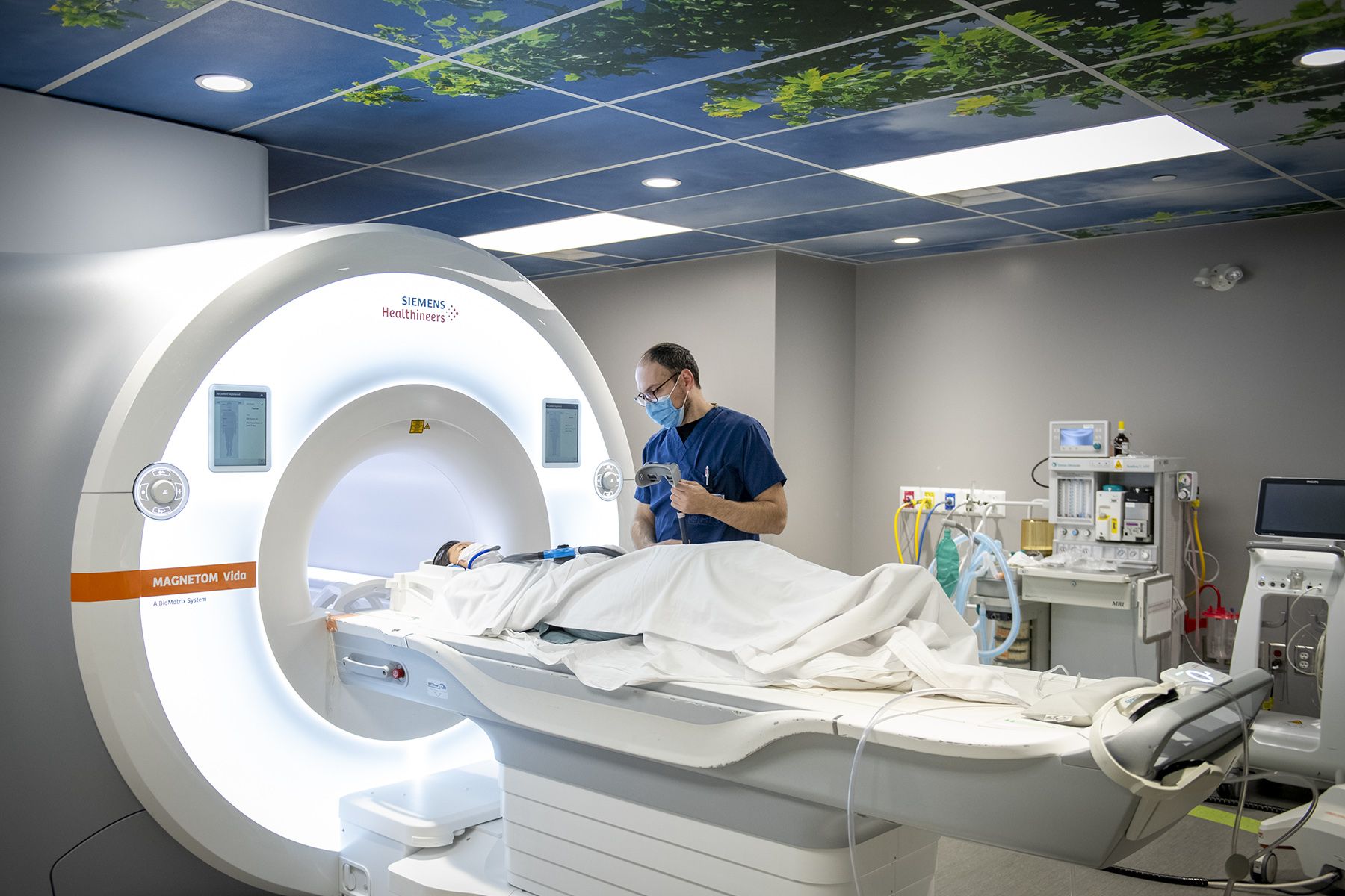 An MRI scan takes place at KGH
