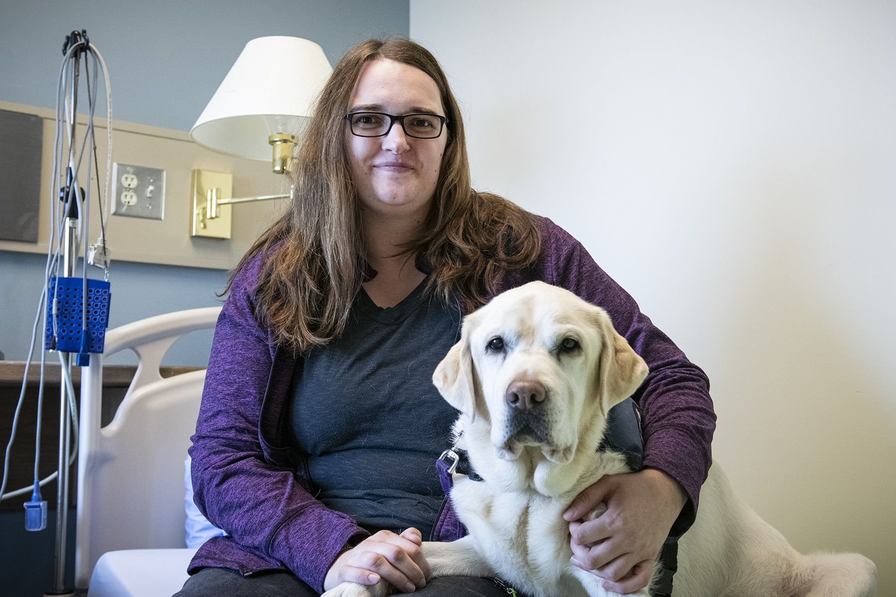 Joanna Hearn and her dog