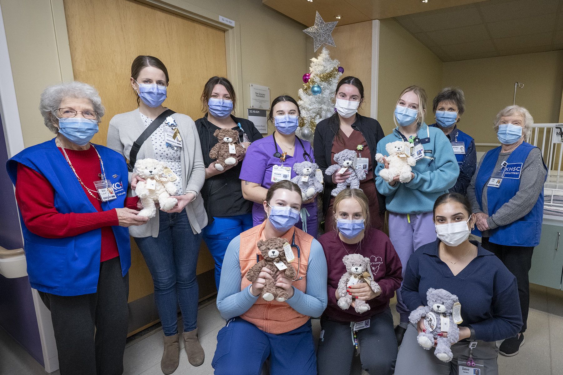 Pediatrics at KHSC celebrate Teddy Bear Campaign.