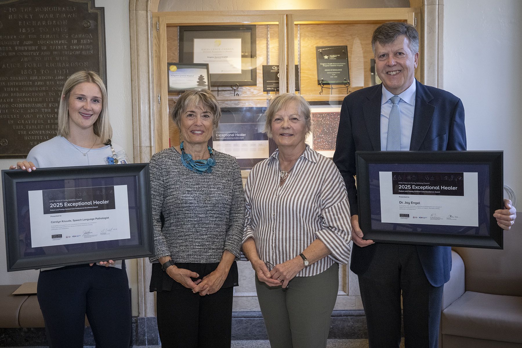 Exceptional healer award recipients.