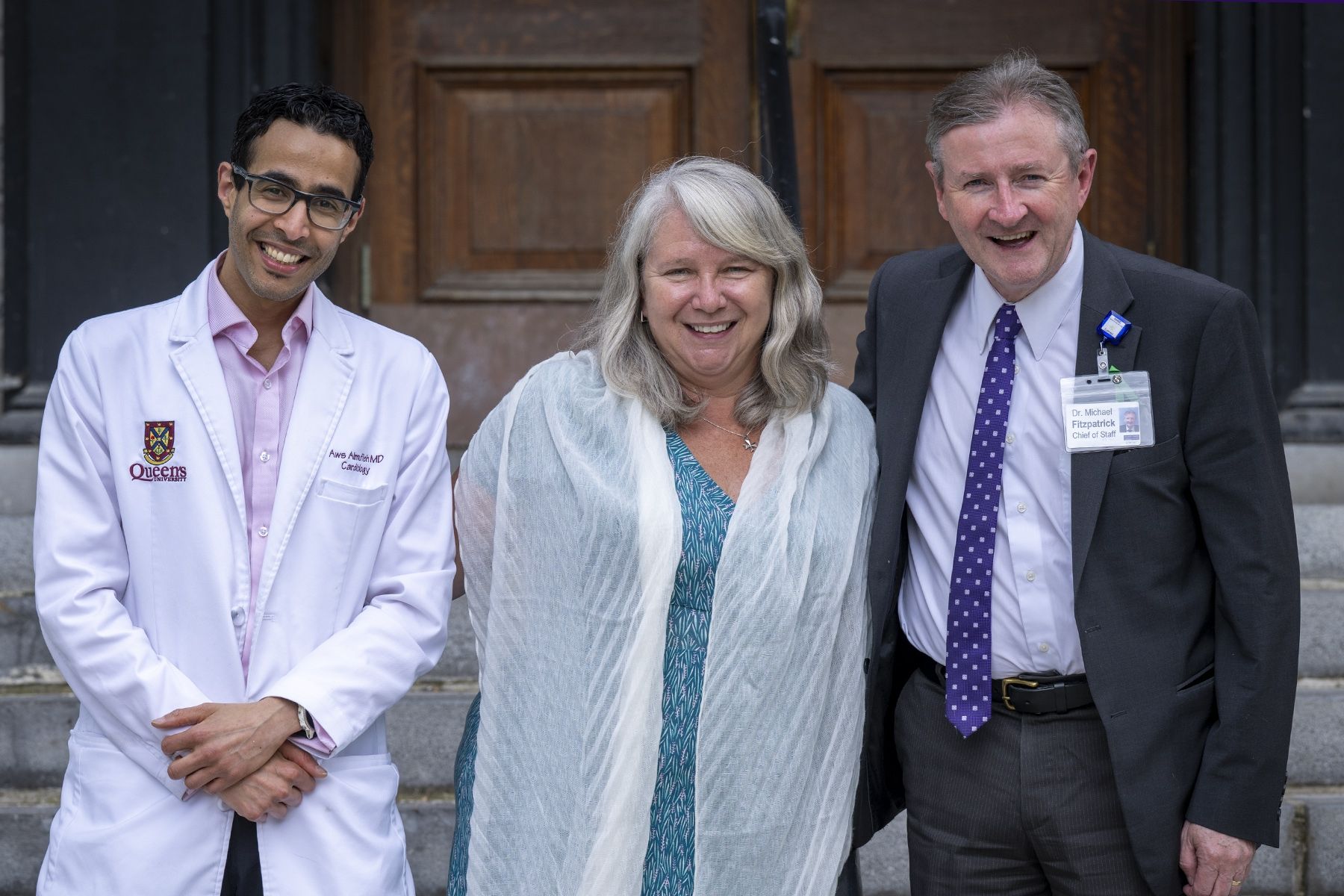 Dr. Amufleh, Dr. Morrison and Dr. Fitzpatrick