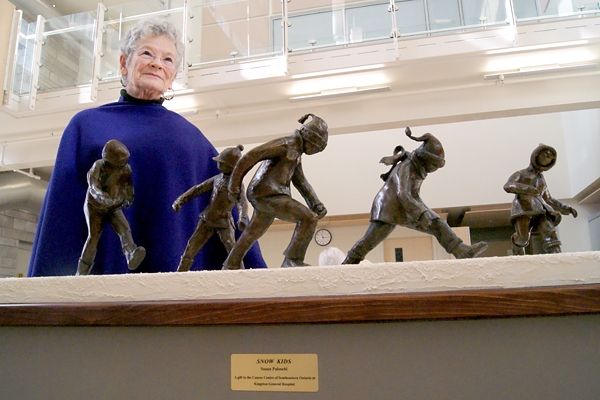 New sculpture graces Burr wing lobby
