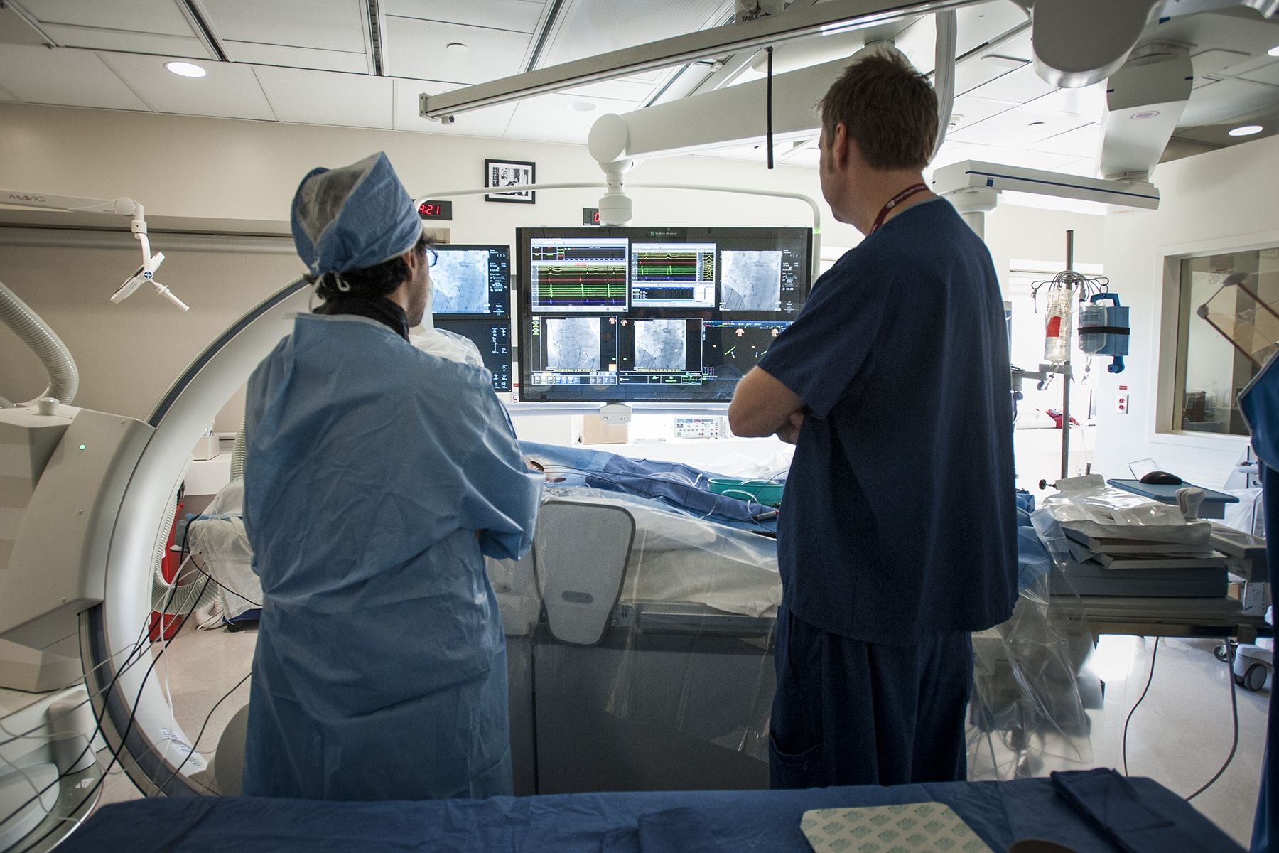 Kingston General Hospital new electrophysiology (EP) lab, the first in Ontario to use a GPS-like technology during cardiac procedures called MediGuide.
