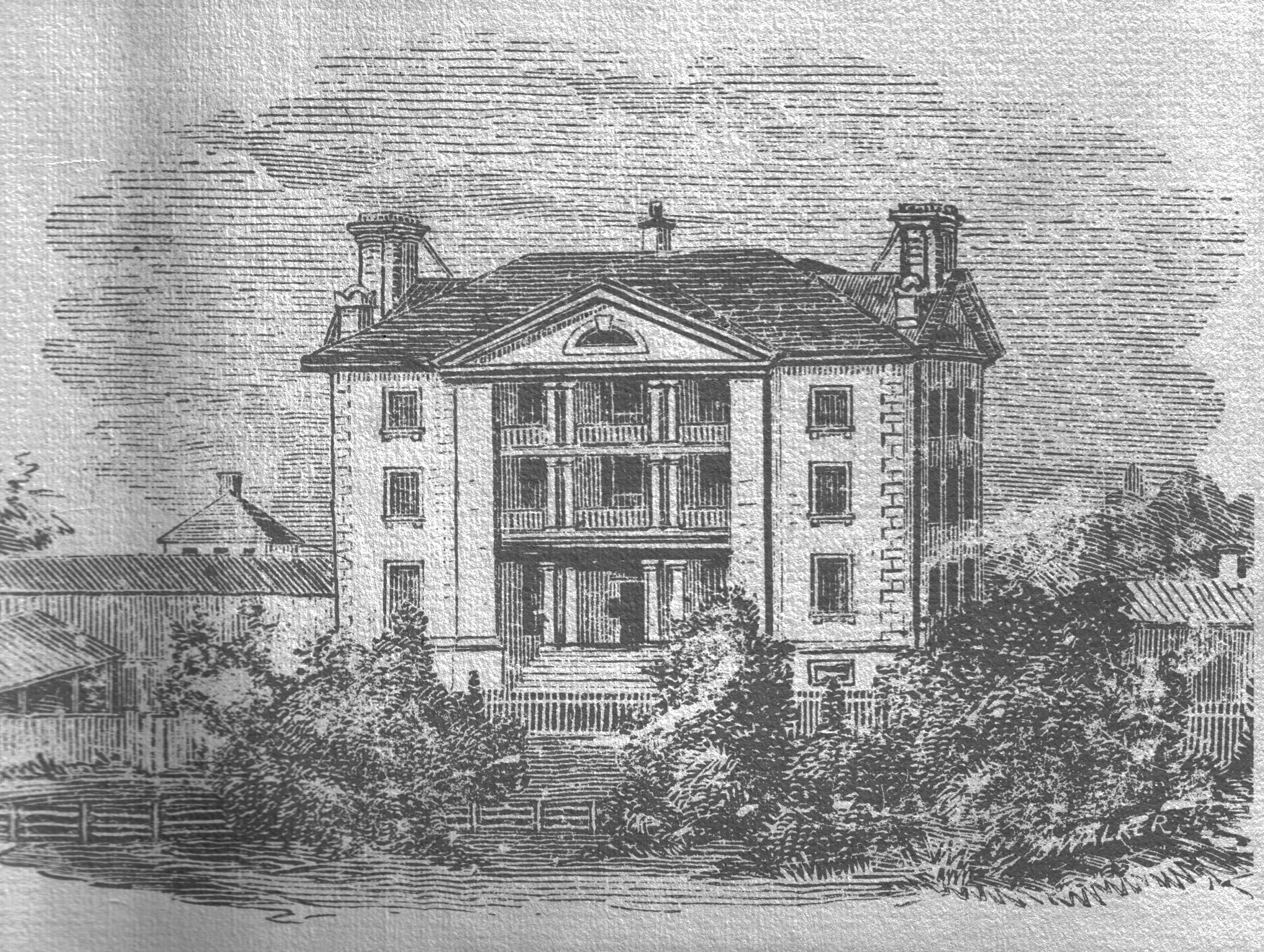 A view of KGH from the 1850's.