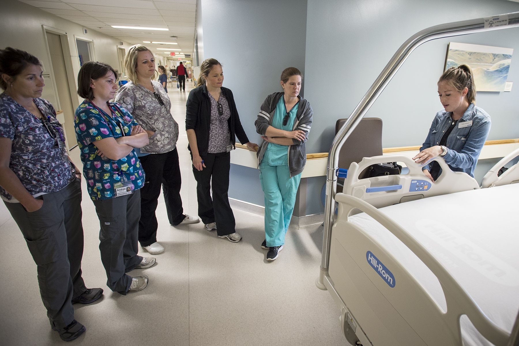 KGH Nursing staff receive in-service training and familiarization of the new Hill-Rom Advanta 2 beds arriving in patient care areas throughout the hospital.