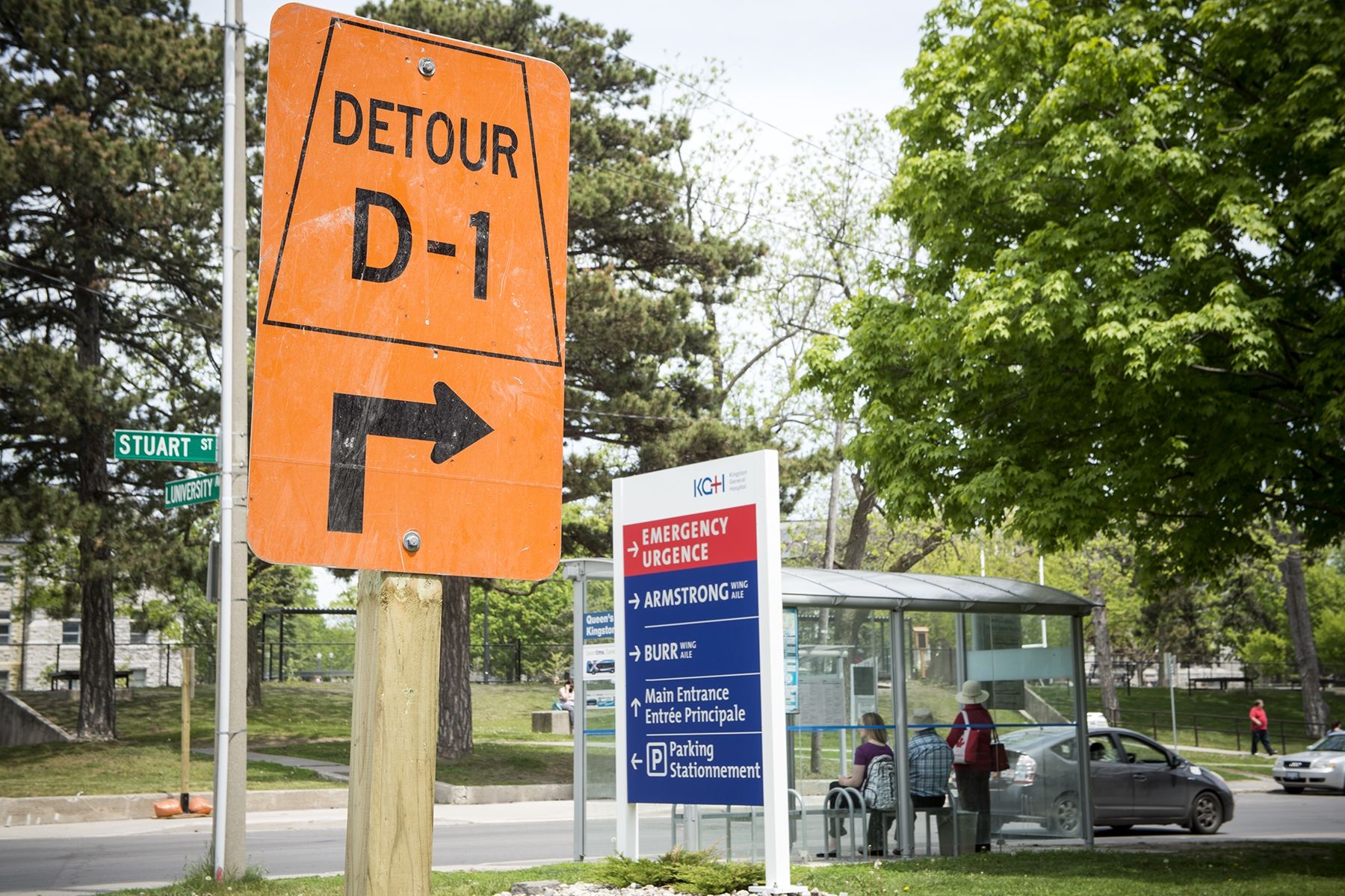 Construction along Stuart Street is expected to last all summer. Signs and construction workers will be on hand throughout to direct visitors to alternate routes and places to park.