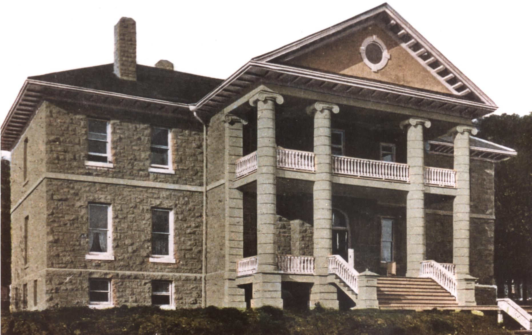 A commemorative postcard representing Kingston General Hospital Nurses' Home, 1908.