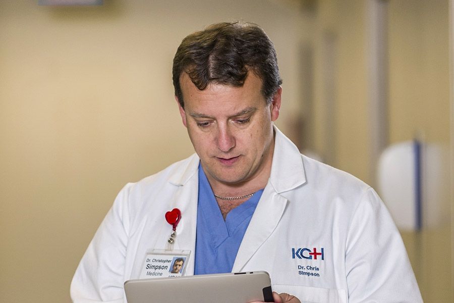 KHSC Cardiologist Dr. Chris Simpson is one of the specialists taking part in the project