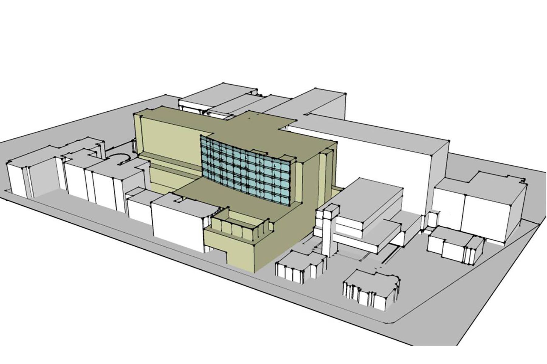 The new facility (in green) will include new Operating Rooms, Emergency Department, Neonatal Intensive Care Unit and more.