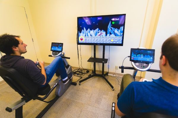 Researchers with the exergaming 