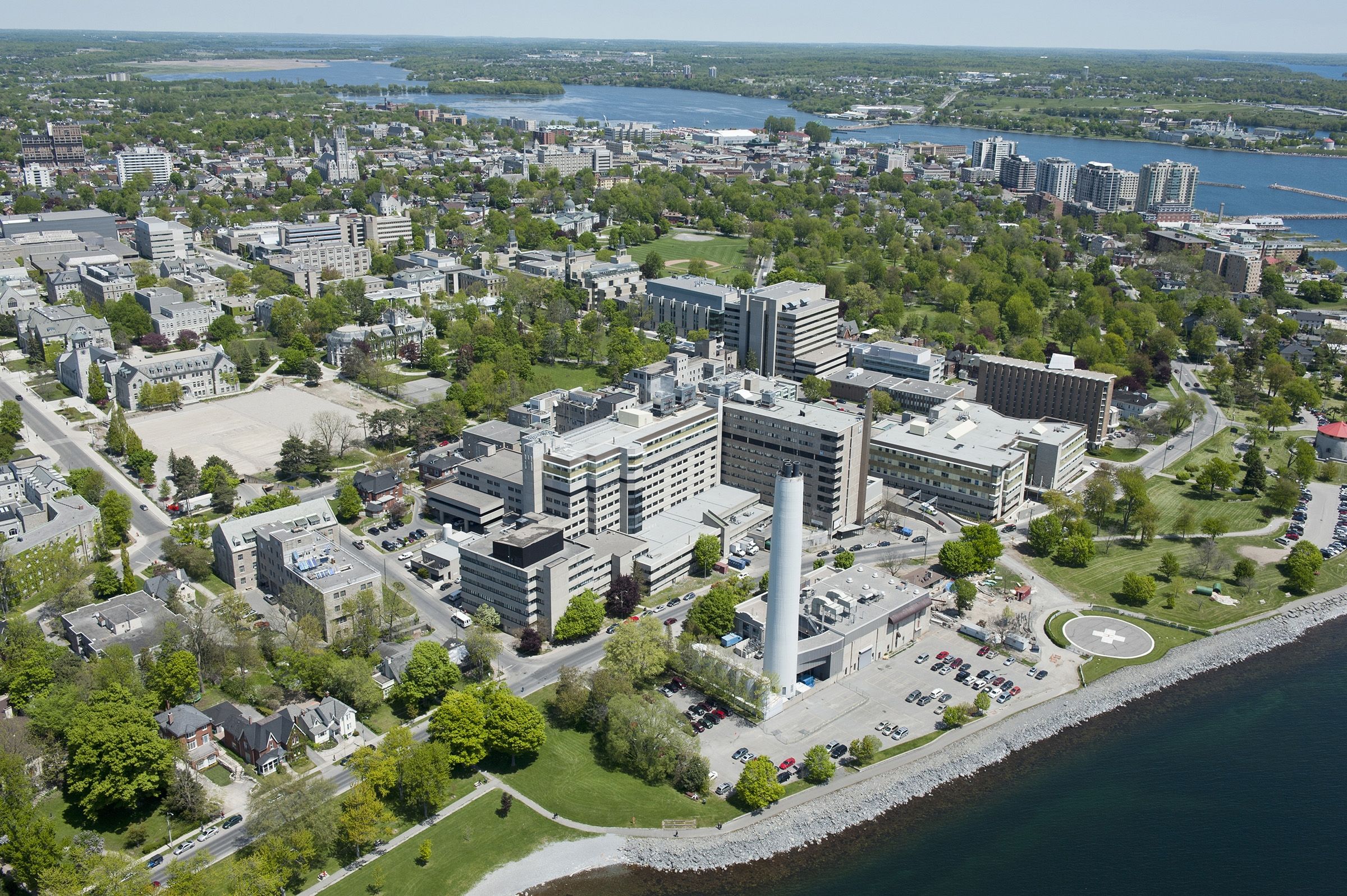 Aerial photo of Kingston General Hospital