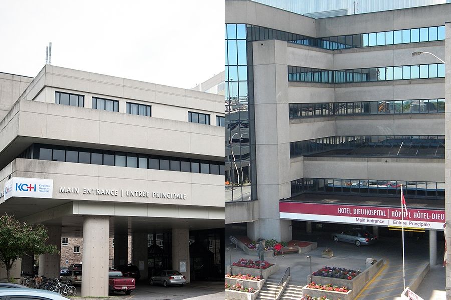 Images of KGH and Hotel Dieu Hospital