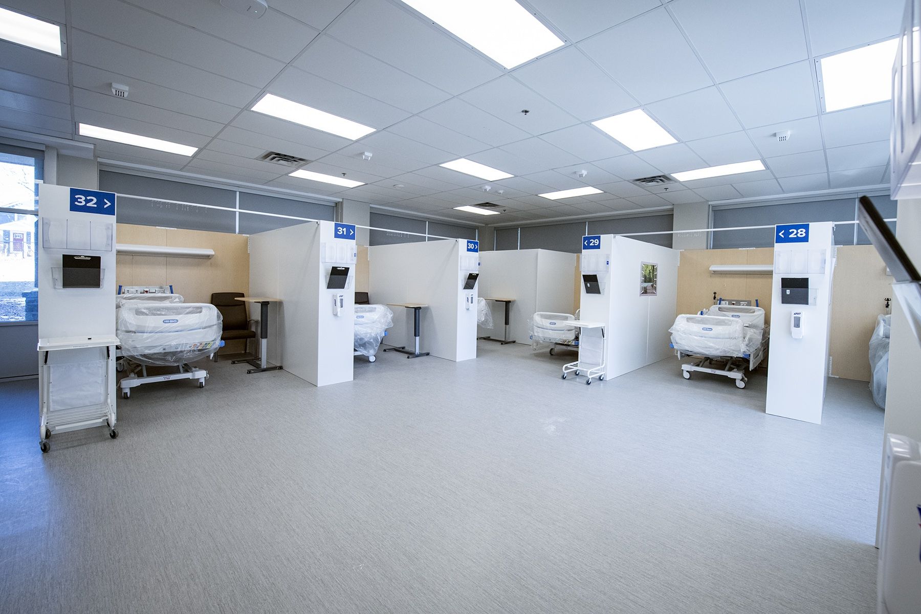 A patient care area at the Union Street site. 