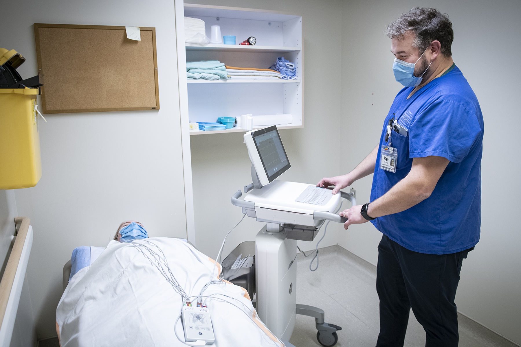 Every day, dozens of patients are now benefitting from the new electrocardiogram machine