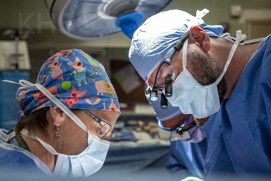 Dr. Bisleri in the operating room