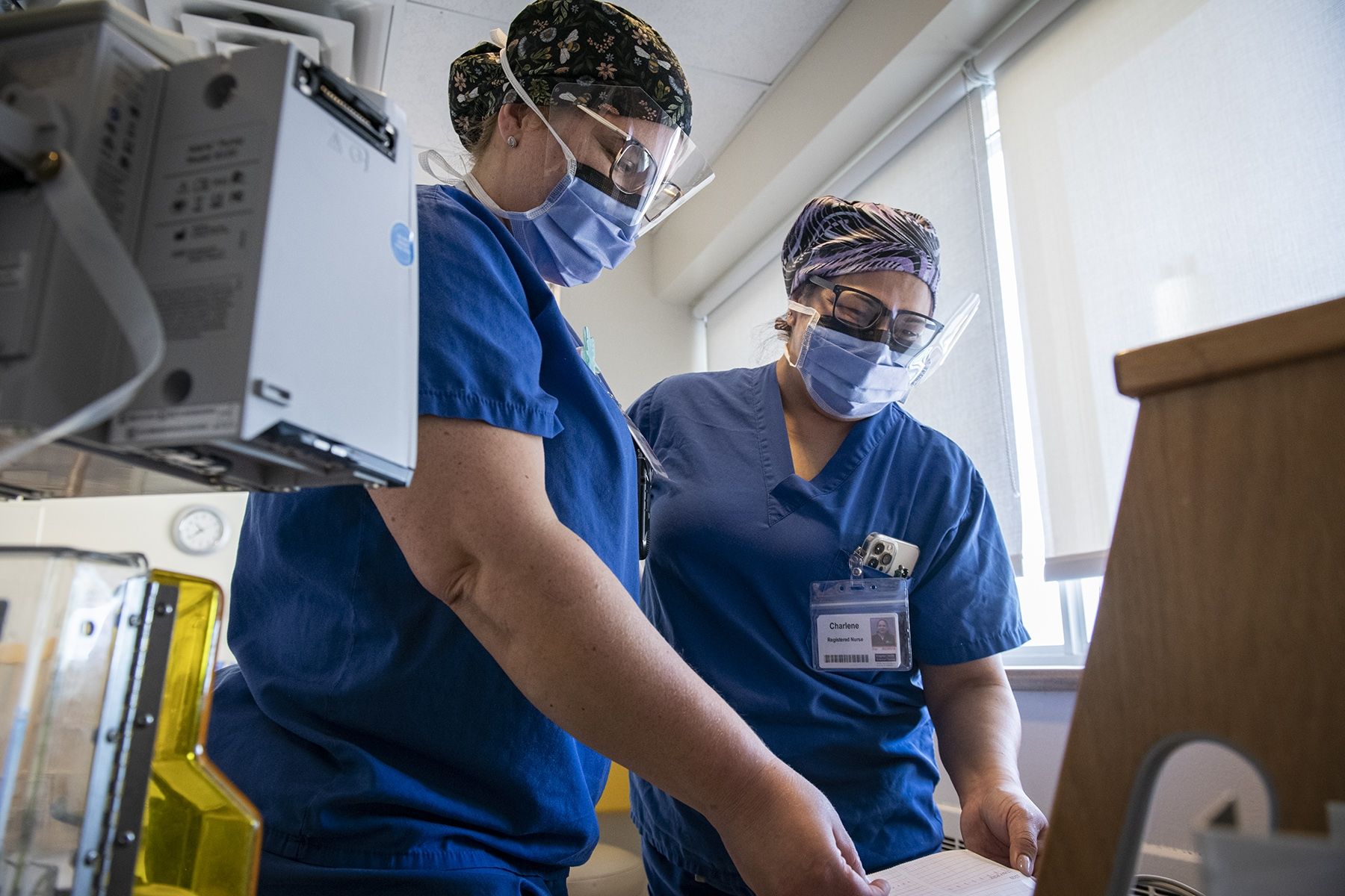 nurses in L&D room