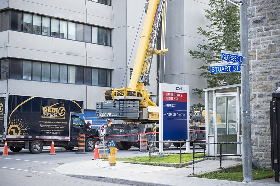 George Street closed for construction KHSC Kingston Health