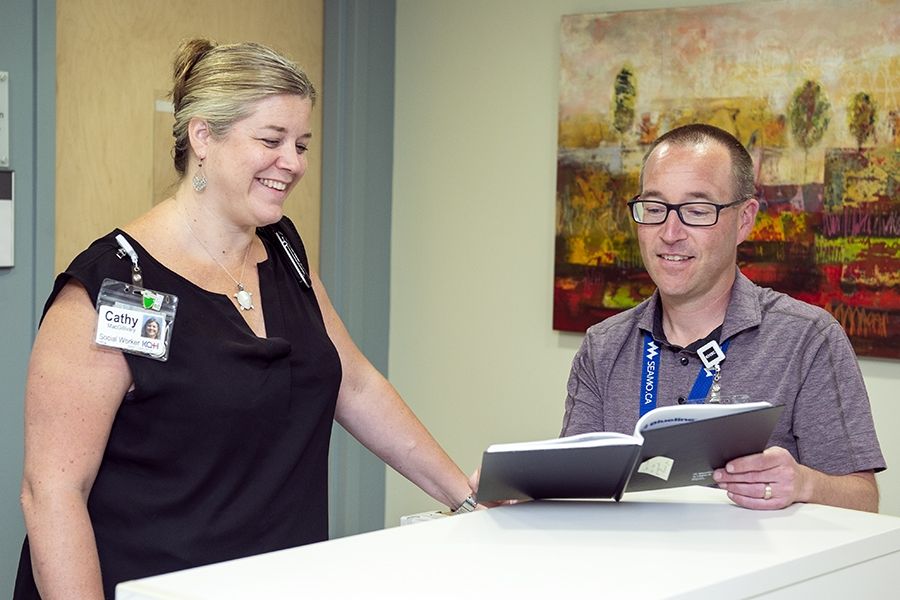 Dr. Boyd and Cathy MacGillivary lead the post discharge clinic at KHSC