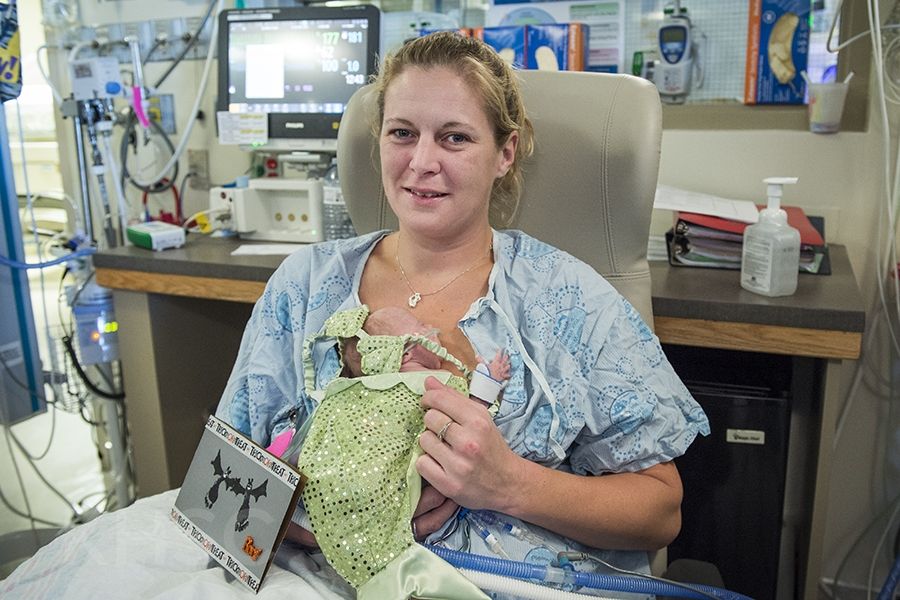 Mom and her little mermaid in our NICU