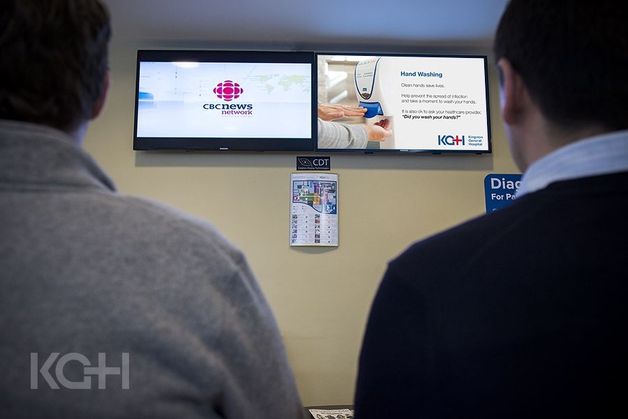 TV screens in our Emergency Department waiting room