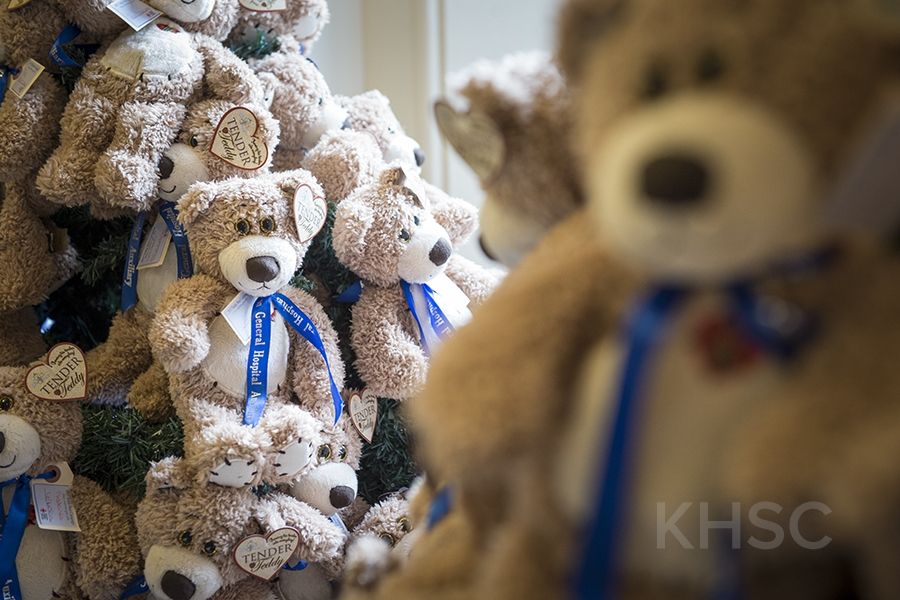 Thanks to the generosity of donors, the 2018 Teddy Bear Campaign raised more than $33,000 and distributed more than 300 large and small bears to our youngest patients across eight pediatric programs.