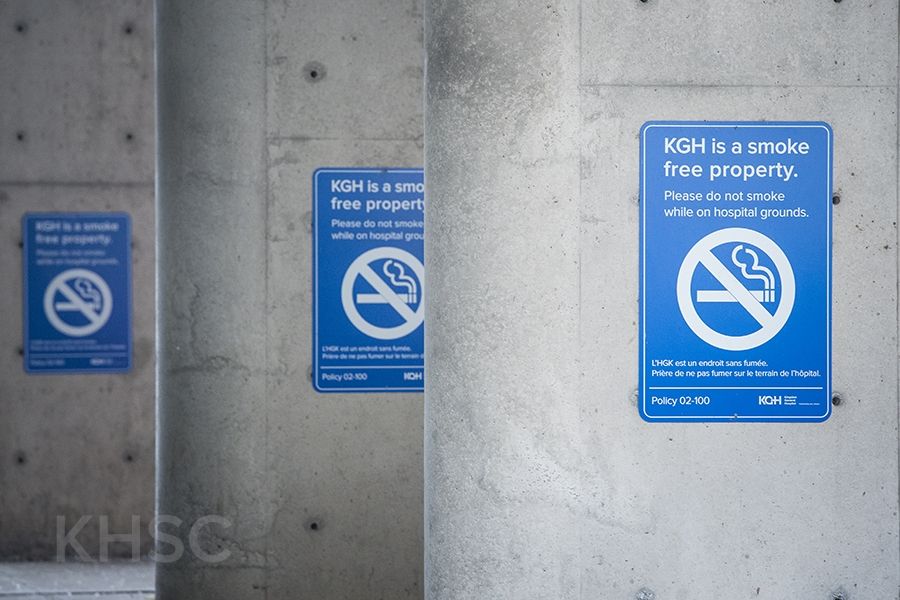 Kingston General Hospital has been smoke-free since 2015